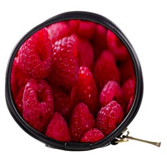 Raspberries Mini Makeup Bag by artworkshop