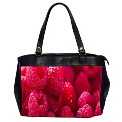 Raspberries Oversize Office Handbag (2 Sides) by artworkshop