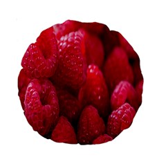 Raspberries Standard 15  Premium Round Cushions by artworkshop