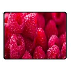 Raspberries Fleece Blanket (small) by artworkshop