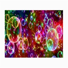 Rainbow Spectrum Bubbles Small Glasses Cloth (2 Sides) by artworkshop