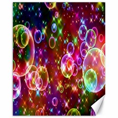 Rainbow Spectrum Bubbles Canvas 11  X 14  by artworkshop