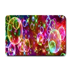 Rainbow Spectrum Bubbles Small Doormat by artworkshop