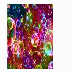 Rainbow Spectrum Bubbles Large Garden Flag (two Sides) by artworkshop