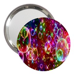 Rainbow Spectrum Bubbles 3  Handbag Mirrors