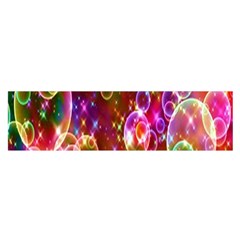 Rainbow Spectrum Bubbles Oblong Satin Scarf (16  X 60 ) by artworkshop