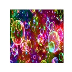 Rainbow Spectrum Bubbles Square Satin Scarf (30  X 30 ) by artworkshop