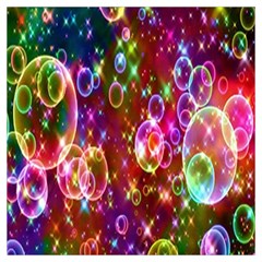 Rainbow Spectrum Bubbles Lightweight Scarf  by artworkshop