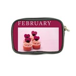 Hello february text and cupcakes Coin Purse Back