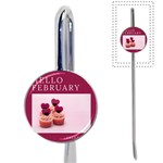 Hello february text and cupcakes Book Mark Front