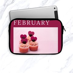 Hello February Text And Cupcakes Apple Ipad Mini Zipper Cases by artworkshop