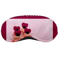 Hello February Text And Cupcakes Sleeping Mask by artworkshop