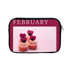 Hello February Text And Cupcakes Apple Ipad Mini Zipper Cases by artworkshop