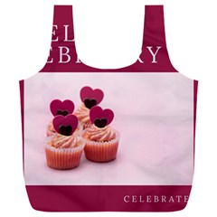 Hello February Text And Cupcakes Full Print Recycle Bag (xxxl) by artworkshop