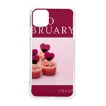 Hello february text and cupcakes iPhone 11 Pro Max 6.5 Inch TPU UV Print Case Front