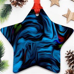 Texture Background Star Ornament (two Sides) by artworkshop