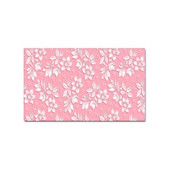 Texture With White Flowers Sticker Rectangular (10 pack)