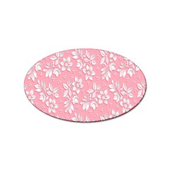 Texture With White Flowers Sticker Oval (100 Pack) by artworkshop