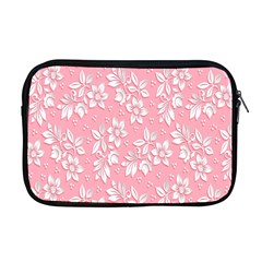 Texture With White Flowers Apple MacBook Pro 17  Zipper Case