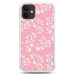 Texture With White Flowers iPhone 12 mini TPU UV Print Case	 Front