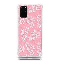 Texture With White Flowers Samsung Galaxy S20plus 6 7 Inch Tpu Uv Case