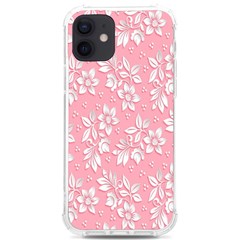 Texture With White Flowers Iphone 12/12 Pro Tpu Uv Print Case