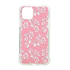 Texture With White Flowers iPhone 11 Pro 5.8 Inch TPU UV Print Case