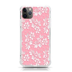 Texture With White Flowers Iphone 11 Pro Max 6 5 Inch Tpu Uv Print Case