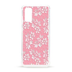 Texture With White Flowers Samsung Galaxy S20 6 2 Inch Tpu Uv Case by artworkshop