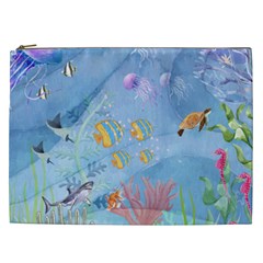 Great Barrier Reef  Cosmetic Bag (xxl) by PollyParadiseBoutique7