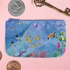 Great Barrier Reef  Large Coin Purse by PollyParadiseBoutique7