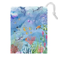 Great Barrier Reef  Drawstring Pouch (4xl) by PollyParadiseBoutique7