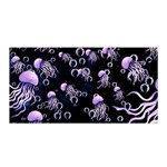 Jellyfish swarm Satin Wrap 35  x 70  Front