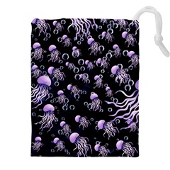 Jellyfish Swarm  Drawstring Pouch (4xl) by PollyParadiseBoutique7