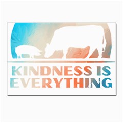 Vegan Animal Lover T- Shirt Kindness Is Everything Vegan Animal Lover T- Shirt Postcard 4 x 6  (pkg Of 10) by maxcute