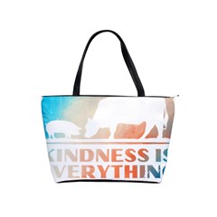 Vegan Animal Lover T- Shirt Kindness Is Everything Vegan Animal Lover T- Shirt Classic Shoulder Handbag by maxcute