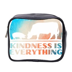 Vegan Animal Lover T- Shirt Kindness Is Everything Vegan Animal Lover T- Shirt Mini Toiletries Bag (two Sides) by maxcute