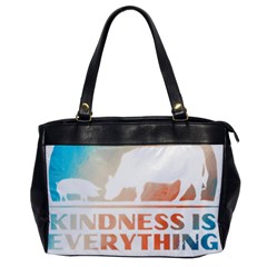 Vegan Animal Lover T- Shirt Kindness Is Everything Vegan Animal Lover T- Shirt Oversize Office Handbag by maxcute