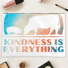 Vegan Animal Lover T- Shirt Kindness Is Everything Vegan Animal Lover T- Shirt Cosmetic Bag (xxl) by maxcute