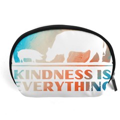 Vegan Animal Lover T- Shirt Kindness Is Everything Vegan Animal Lover T- Shirt Accessory Pouch (large) by maxcute