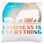 Vegan Animal Lover T- Shirt Kindness Is Everything Vegan Animal Lover T- Shirt Standard Premium Plush Fleece Cushion Case (Two Sides) Back