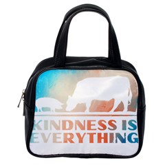 Vegan Animal Lover T- Shirt Kindness Is Everything Vegan Animal Lover T- Shirt Classic Handbag (one Side) by maxcute