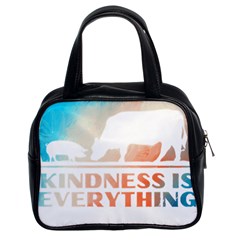 Vegan Animal Lover T- Shirt Kindness Is Everything Vegan Animal Lover T- Shirt Classic Handbag (two Sides) by maxcute