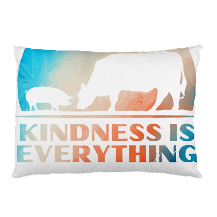 Vegan Animal Lover T- Shirt Kindness Is Everything Vegan Animal Lover T- Shirt Pillow Case