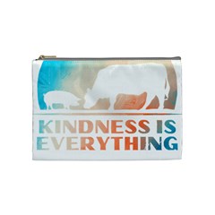 Vegan Animal Lover T- Shirt Kindness Is Everything Vegan Animal Lover T- Shirt Cosmetic Bag (medium) by maxcute