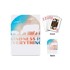 Vegan Animal Lover T- Shirt Kindness Is Everything Vegan Animal Lover T- Shirt Playing Cards Single Design (mini) by maxcute