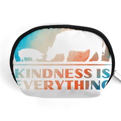 Vegan Animal Lover T- Shirt Kindness Is Everything Vegan Animal Lover T- Shirt Accessory Pouch (medium) by maxcute