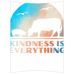 Vegan Animal Lover T- Shirt Kindness Is Everything Vegan Animal Lover T- Shirt Back Support Cushion by maxcute