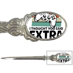 Video Gamer T- Shirt Exercise I Thought You Said Extra Lives - Gamer T- Shirt Letter Opener by maxcute