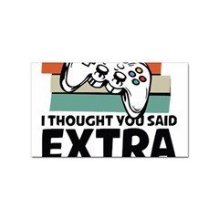 Video Gamer T- Shirt Exercise I Thought You Said Extra Lives - Gamer T- Shirt Sticker Rectangular (10 Pack) by maxcute